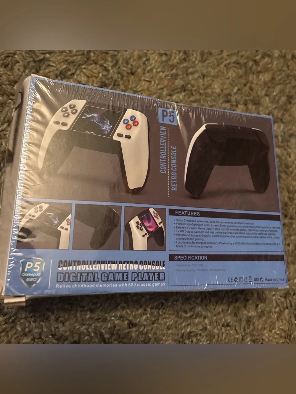 Retro Console Handheld - Blue